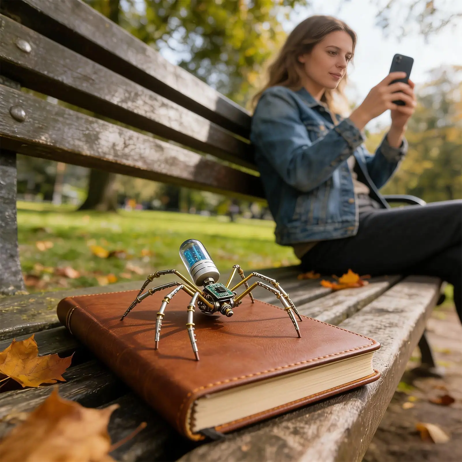 Spider Puzzle 3D Metal Mechanical Fun Handmade Board Game Spider Model Hobby Kit For Board Game School Activities Leisure Home