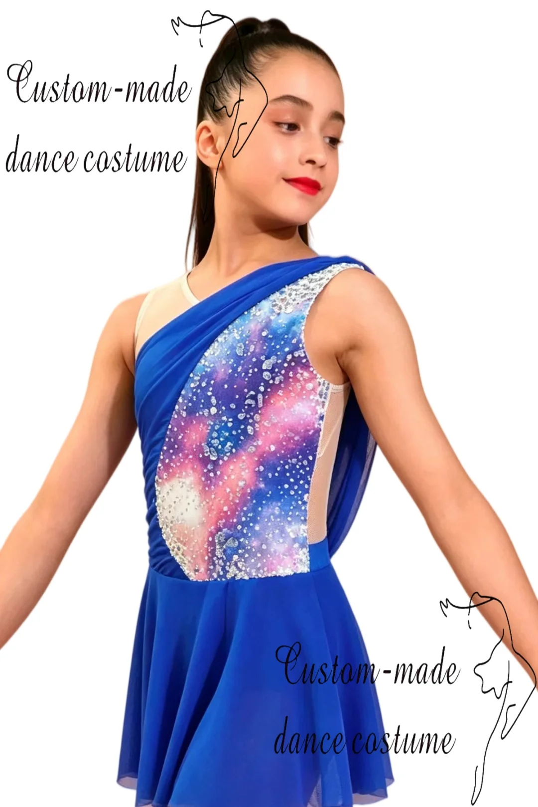 conjunto-de-actuacion-de-jazz-sin-mangas-en-azul-marino-con-estampado-plateado-personalizado-y-patchwork