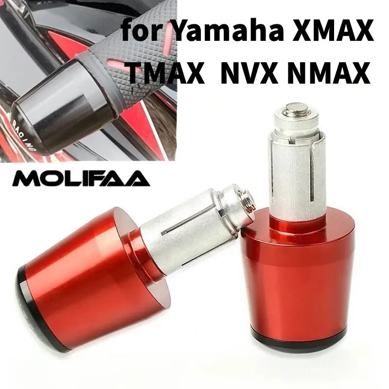 لياماها XMAX 300 400 TMAX 560 530 500 NVX NMAX 155 دراجة نارية CNC التوازن المتزلجون بار التوصيل المقود نهاية غطاء الملحقات