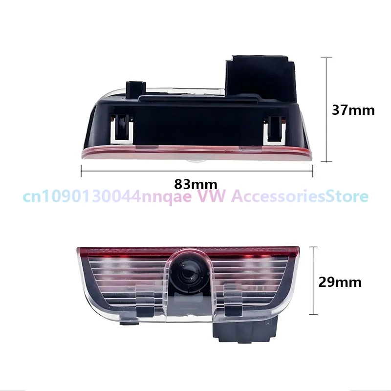 3D 2PCS LED Door Welcome Light car Laser Projector Logo Night Light for Volkswagen Golf Sagitar Fidion Touareg Passat B8 Tiguan