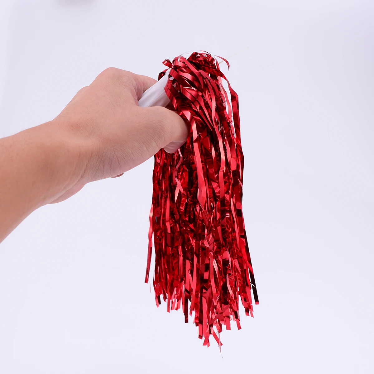 

14 Pcs Cheerleading Flower Ball Glitter Pom Tinsel Cheerleader Dance Props Blue Poms Ball-Flower Colorful Bulk Pompoms Sensory