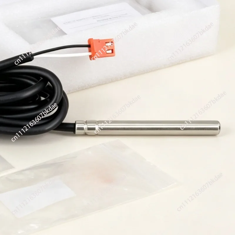 Ice Maker Evaporator Temperature Sensor with Metal Probe for Thickness Detection and Release Control, Includes Thermostat Wire