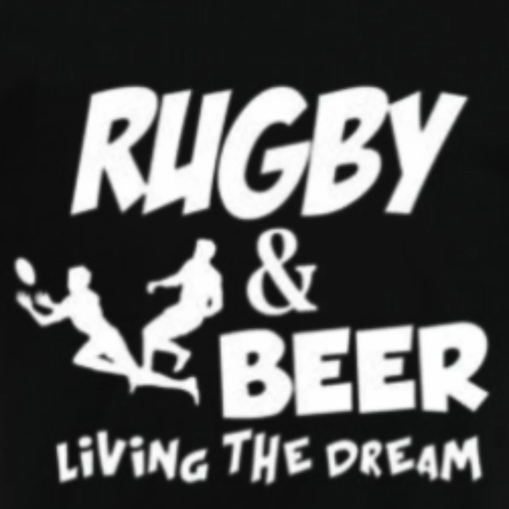 RUGBY & BEER - Funny Rugby Player Sport Gift T-Shirt Summer Cotton Short Sleeve O-Neck Men\'s T Shirt New S-3XL