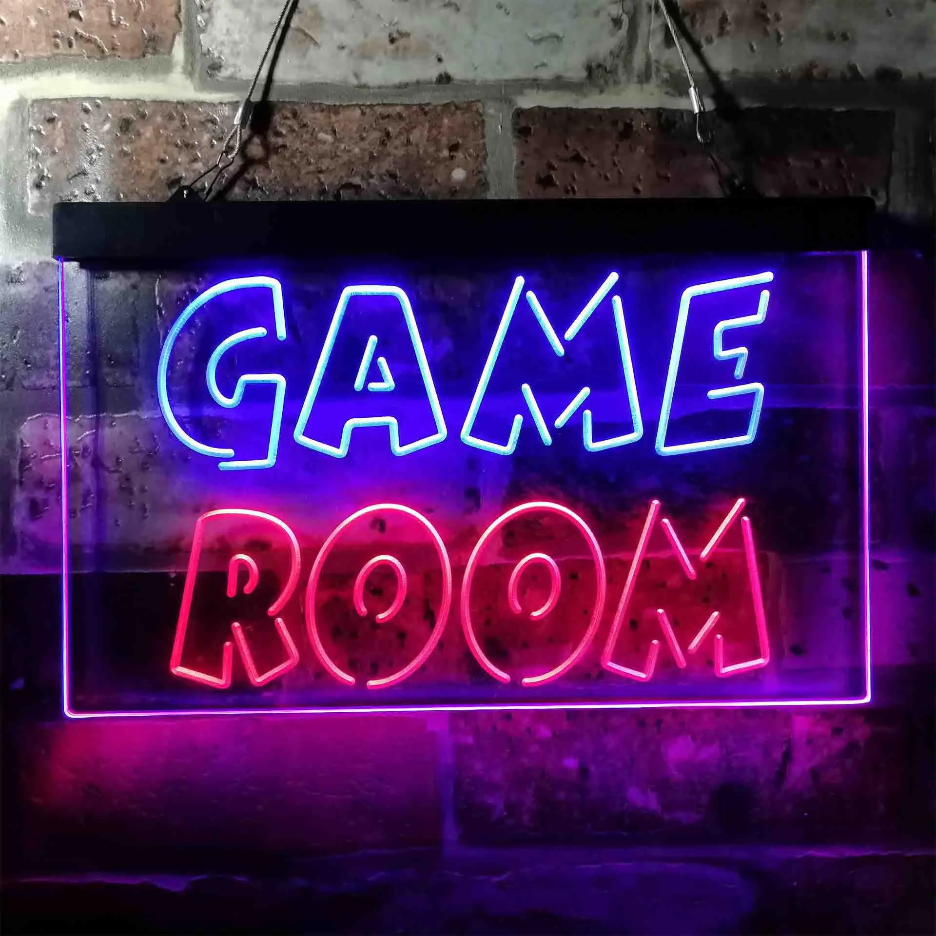 GAME ROOM Dual Color Led Neon Sign st6-i3950