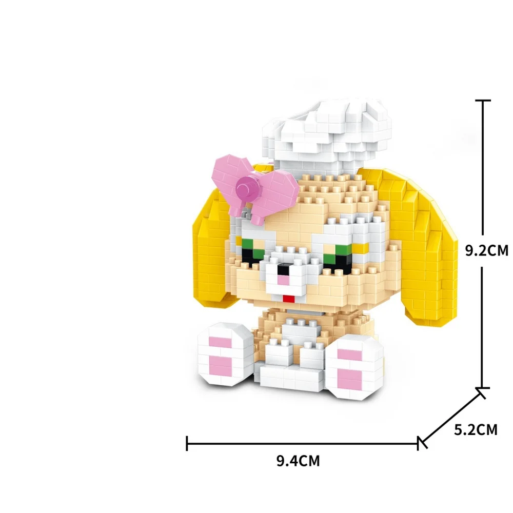 Cartoon Anime Sanrio Kawaii Kuromi Spons Kurome Blokken FunnyJoy Muis Bouwstenen Pop Speelgoed Kinderen Verjaardagscadeau