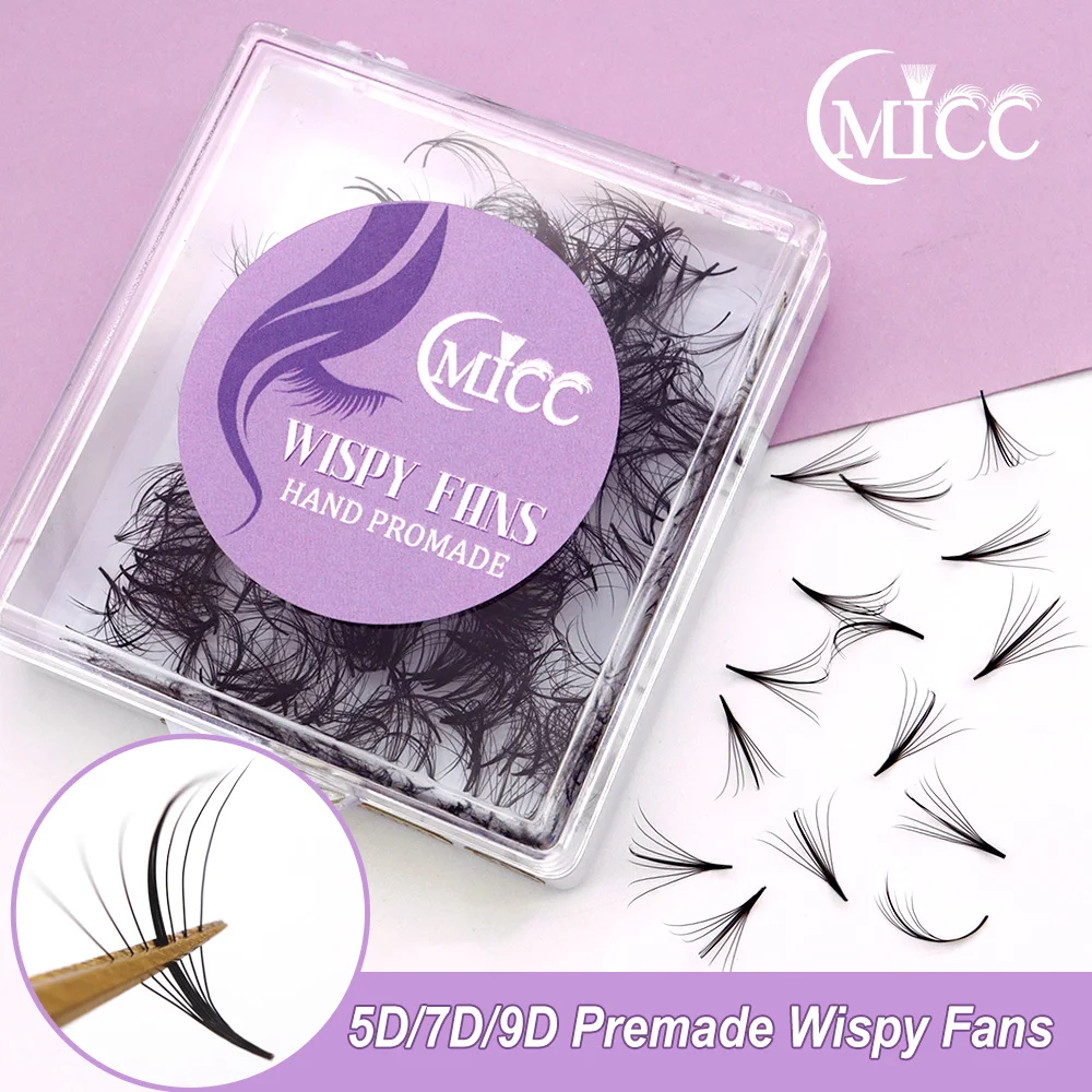 

Cmicc 5D/7D Pointy Base Wispy Eyelashes Premade Volume Loose Fans CC Sandwich Spikes Handmade Natural False Lashes Extensions