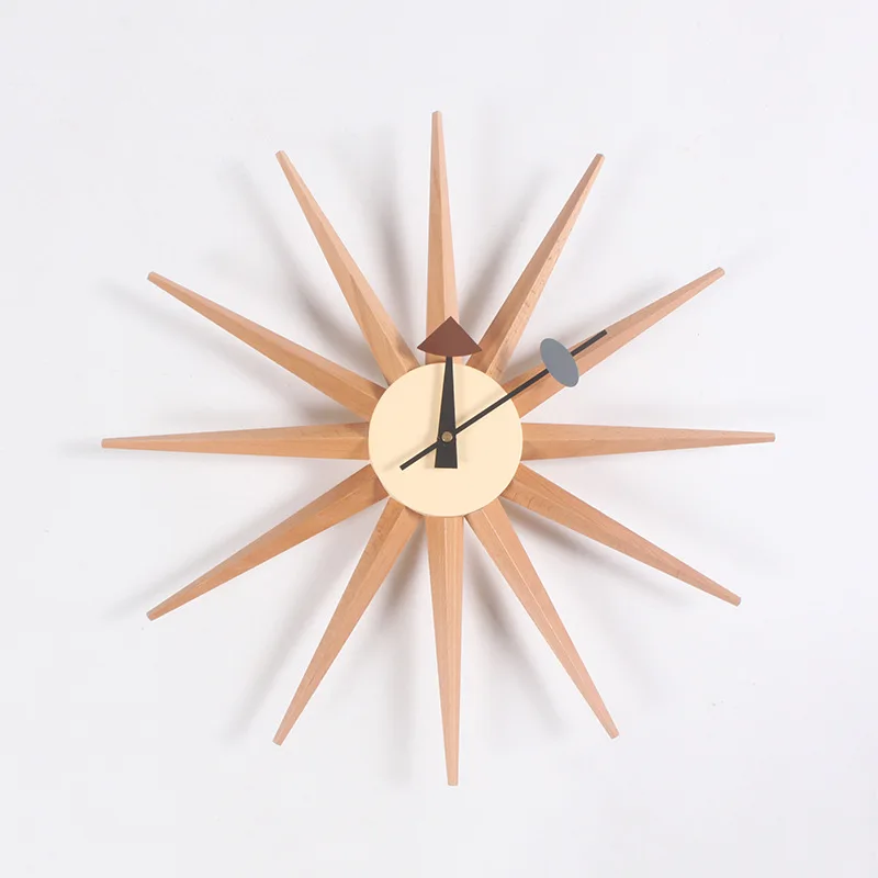 

Sun Watch Study Creative Home Decor Wall Clock Living Room Radiant Wall Clock