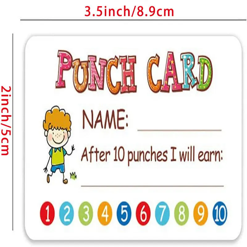50pcs Children's Reward Cards Classroom Student Home Behavior Incentive Decor Motivational Cute Cards Holiday Accessory