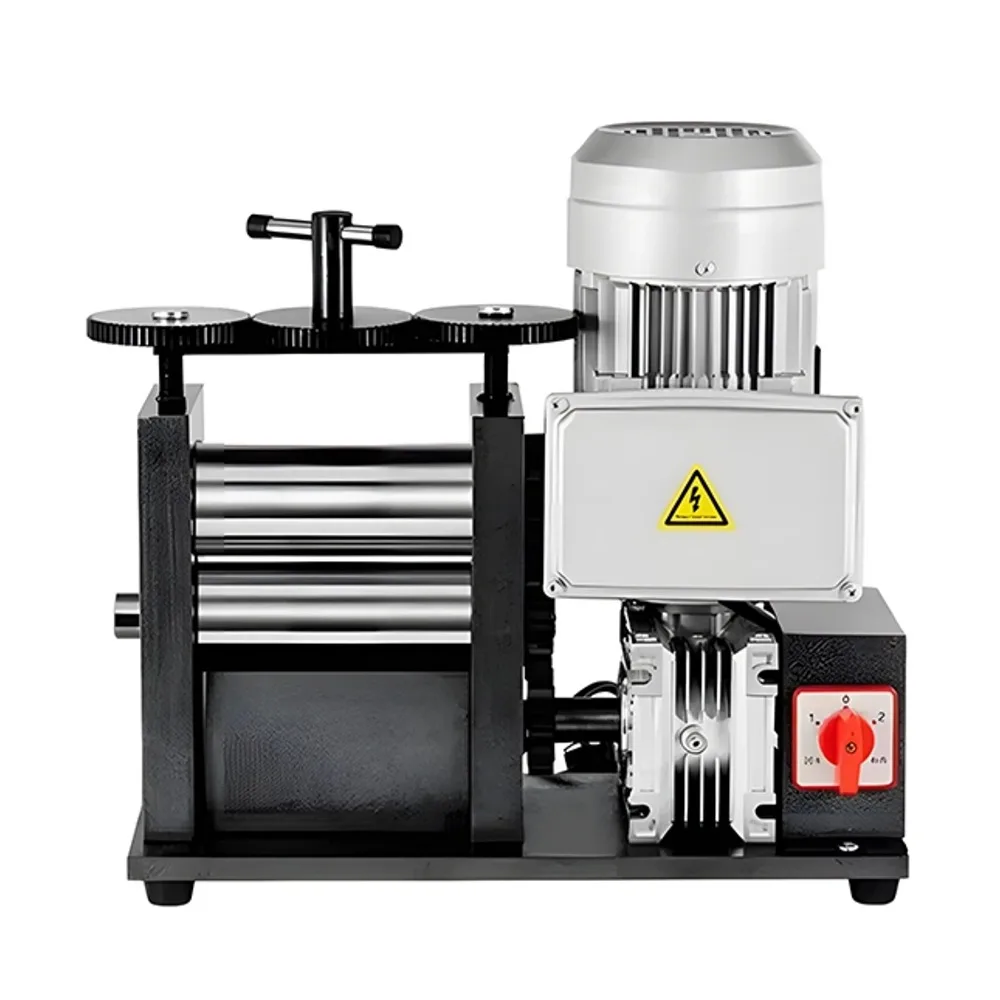 120mm 370W Jewelry Rolling Mills Gold Silver Wire Press Jewelry Electric Rolling Mill Machine ForJewelry Making Machine
