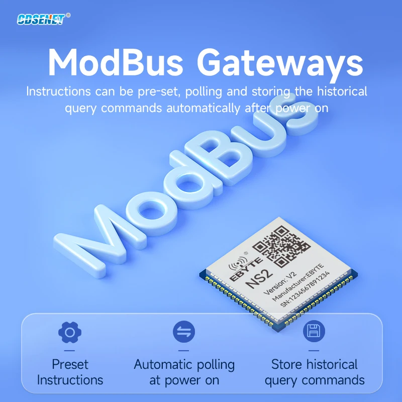 Multi-Serial Port to Ethernet Module RJ45 Ethernet CDSENT NS2/NS4/NS8 Series 2/4/8 Way Testing Board Modbus TCP To RTU MQTT