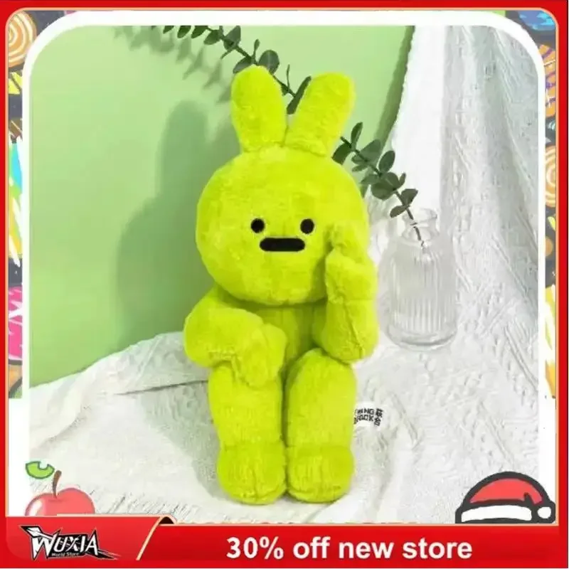 

25cm New Despise Rabbits Plush Doll Friendly Gesture Rabbit Plush Cute Kawaii Toy Ornaments Collection Desktop Display Gift Toy