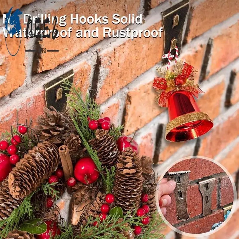 

AEE8-8 Brick Clips For Hanging Brick Hooks Brick Clips For 2-1/4In To 2-3/8In Tall Bricks Metal Brick Hook Spring Steel Clips