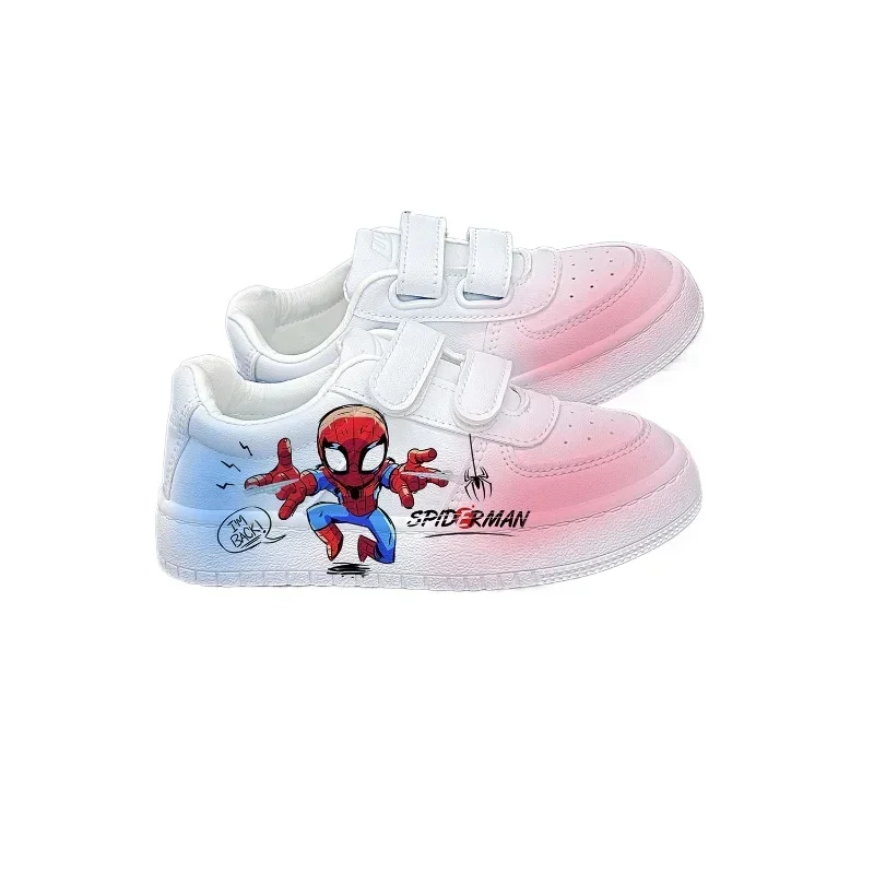 New Disney kids cartoon Spider-Man cute Casual shoes soft sports shoes for gift EU size 25-38