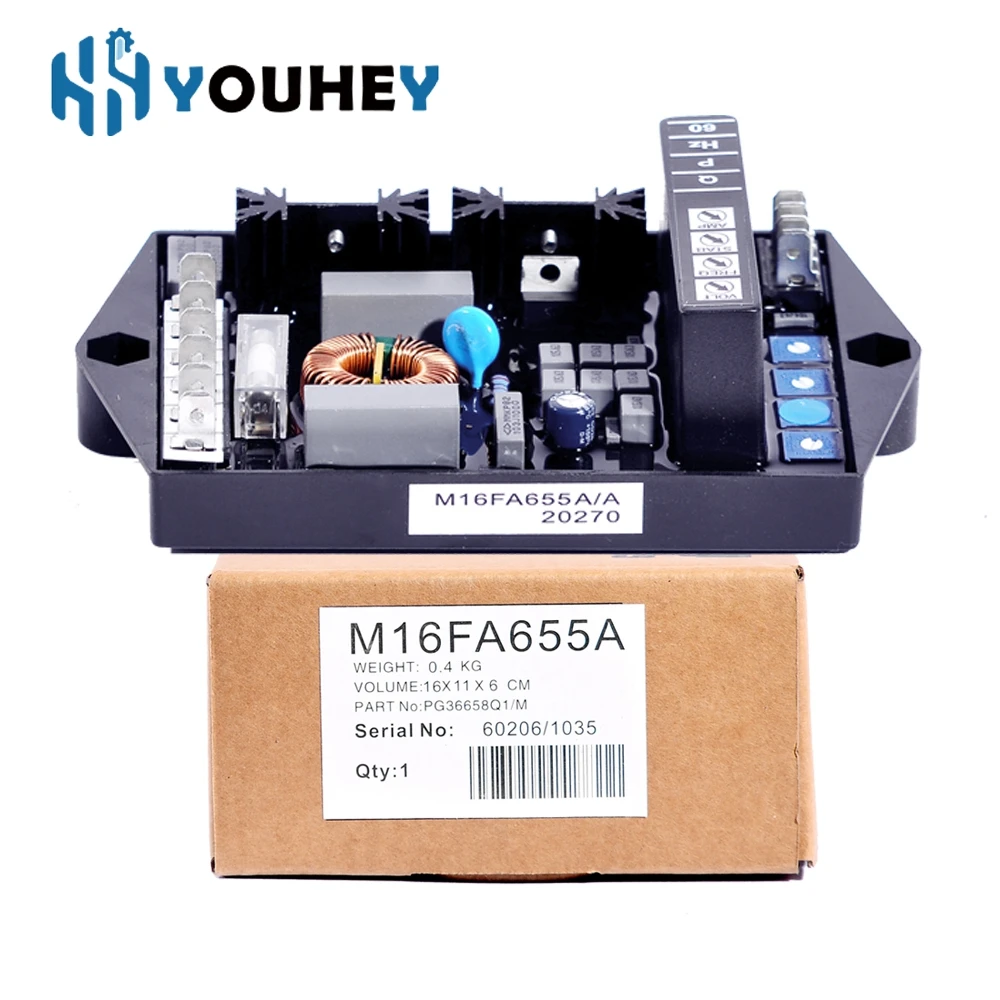 M16FA655A AVR Marelli Generator Automatic Voltage Regulator Electric Genset Parts Control Board  3 Phase Stabilizer