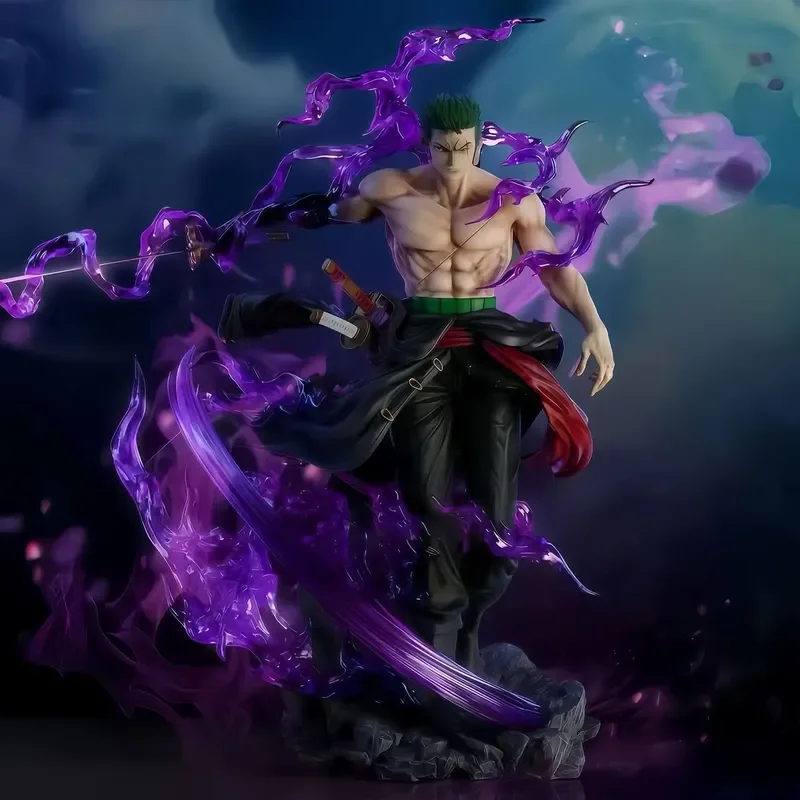 

Anime Cartoon Figures One Piece Gk Wield Knife Roronoa Zoro Action Figures Pvc Collection Desktop Model Ornamen Toys Doll Gifts
