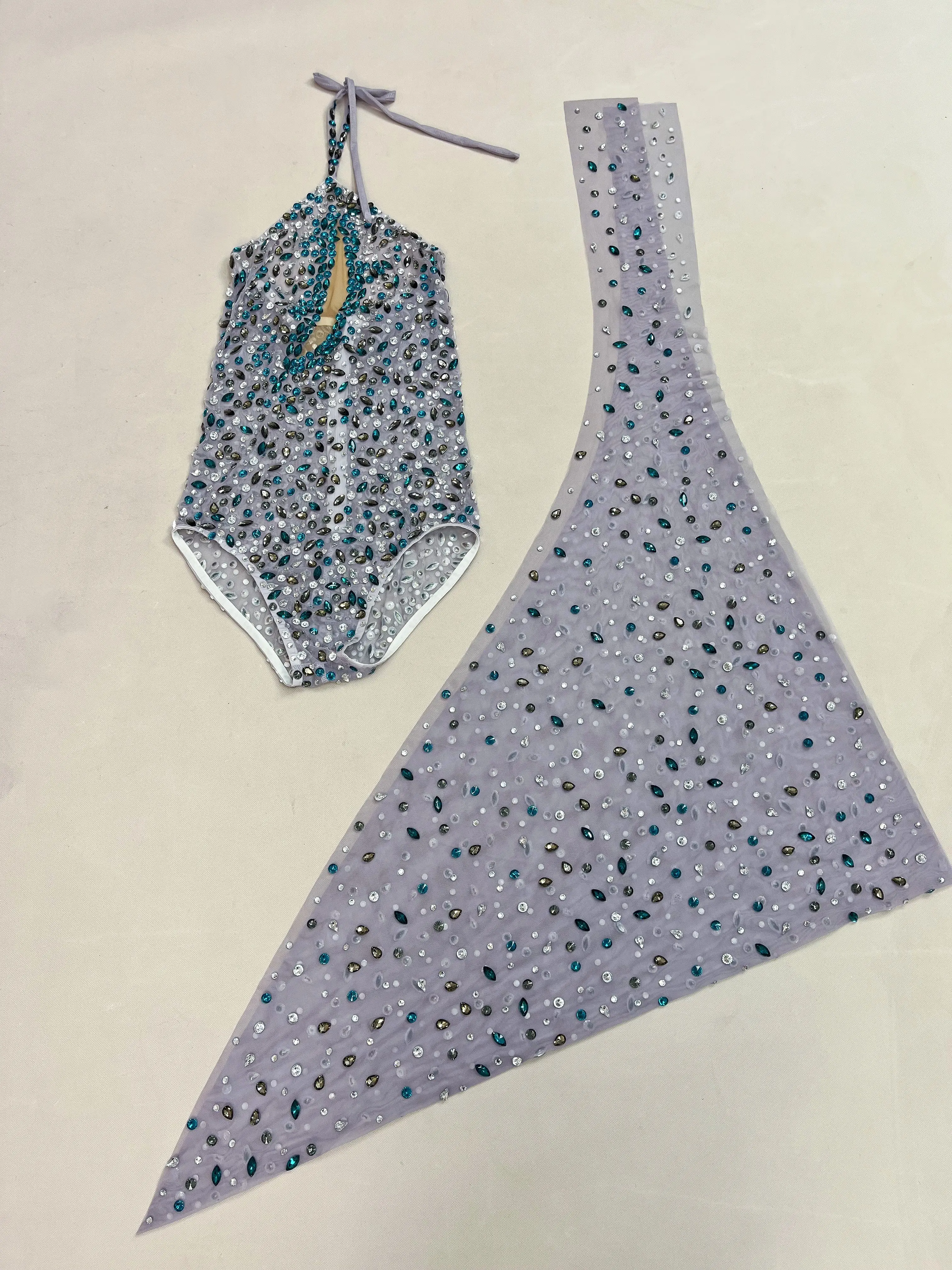 وميض الراين مثير عارية الذراعين ضمادة عالية شوكة النساء صورة عرض الأزياء الزي المغني راقصة الأداء Lvpao