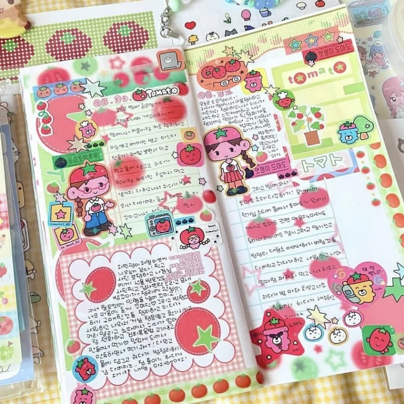 Korea Cute Bad Girl Cartoon Character Sticker Hand Account Notebook Diary Planner Scrapbook Stationery DIY Decorative Stickers