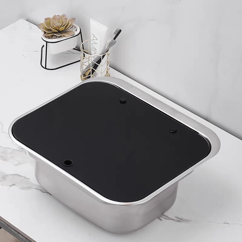 Stainless Steel Sink Cover small size RV sink Caravan Hand Wash kitchen