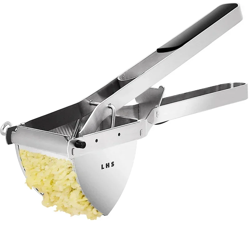 

Customized Product Wholesale Large Manual Stainless Steel Potato Masher Kitchen Potato Slicer