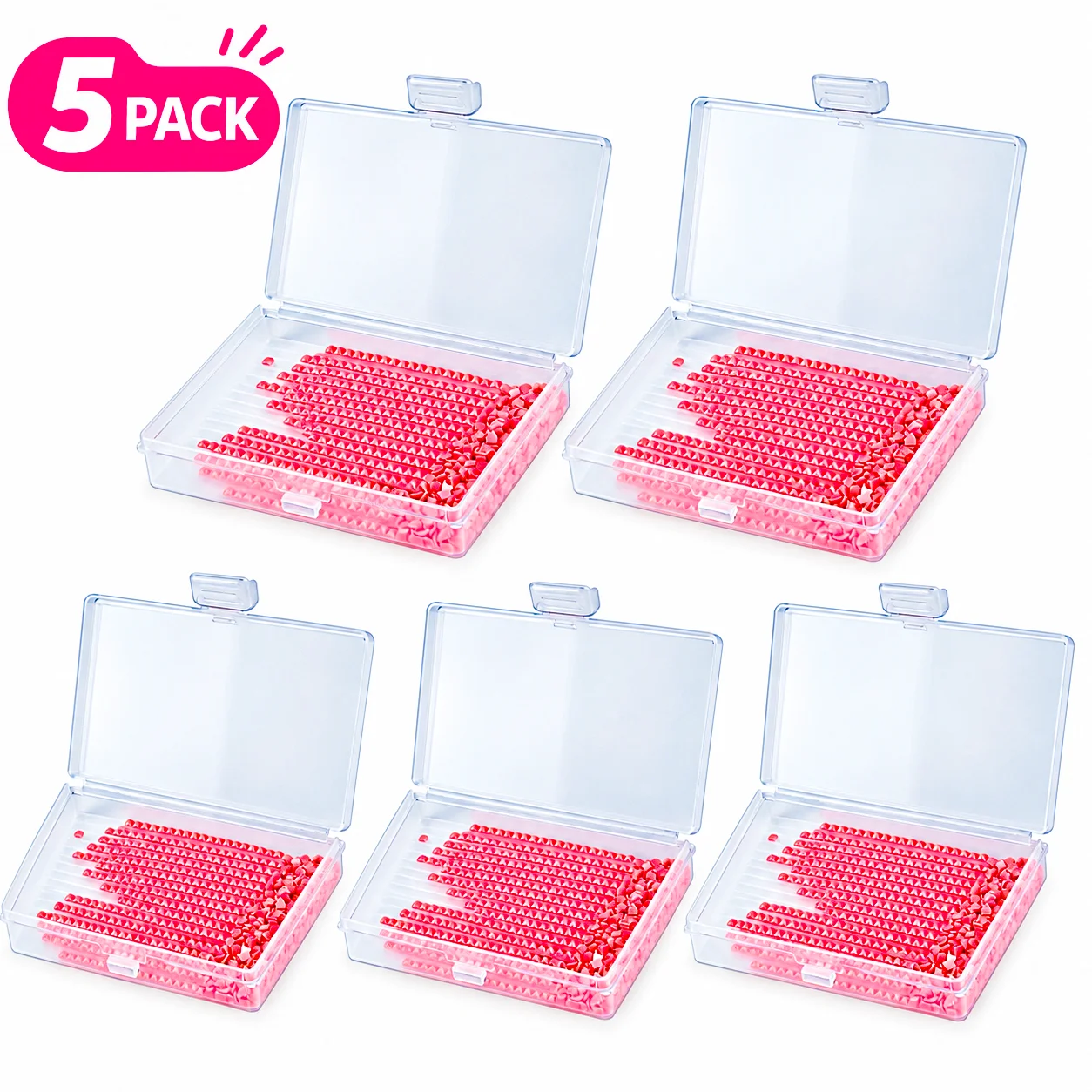 Diamond Painting Tray with Lid and Lock, Anti-Spill Bead Sorting Tray, Covered Diamond Art Drill Storage Container