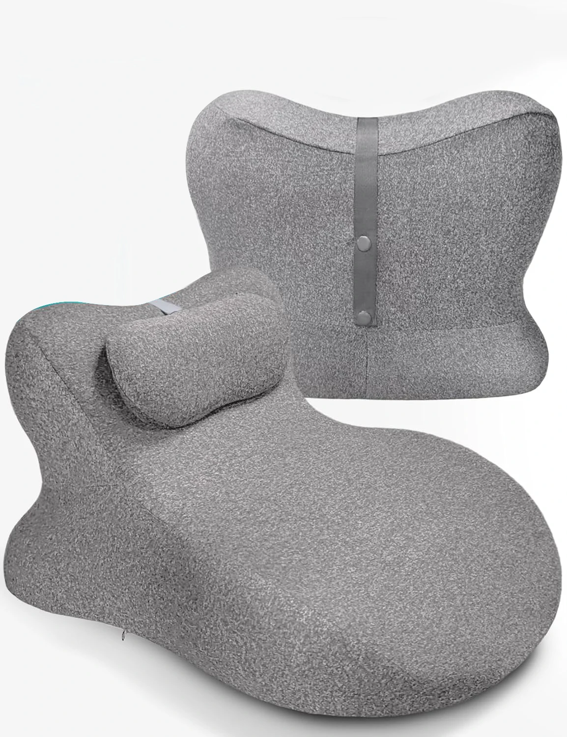 

Pillow Ergonomic Wedge Pillow for Back Support, 27° Angled Memory Foam Bed Cushion Relaxing, Sleep & Posture Alignment, Rem