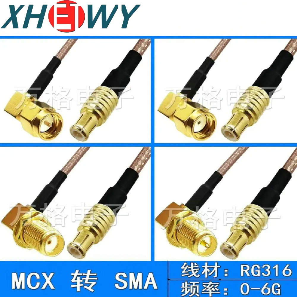 

SMA to MCX straight ended RF cable MCX-J to SMA-J-K extension jumper male and female MCX connector
