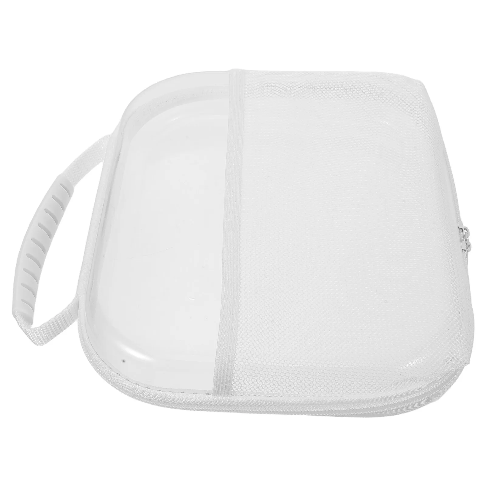 Clear Hard Shell Zipper Organizer Case Travel Portable Storage Box for Toiletries Makeup Small Item Storage