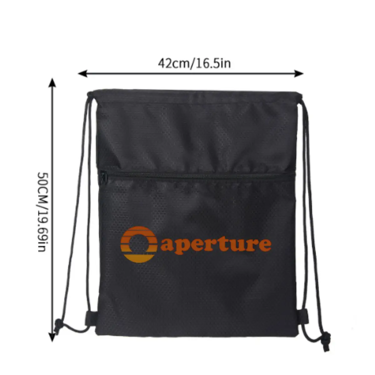 Portal Aperture Science Outdoor Sports Drawstring Pocket Simple Backpack Ransel Kebugaran Pria dan Wanita
