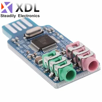 5V Mini CM108 USB DAC HIFI USB ses kartı USB güç DAC dekoder devre kartı modülü Arduino ahududu Pi için 16 bit