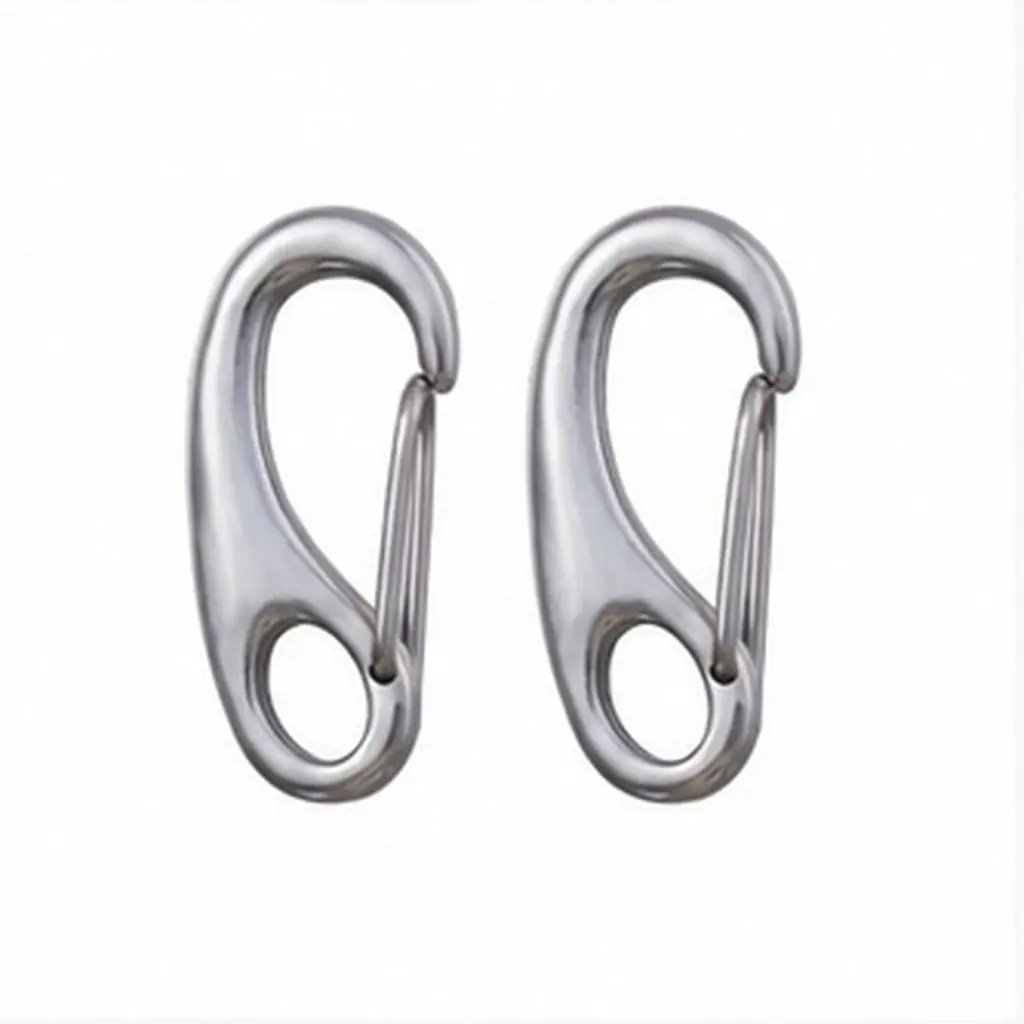 2Pcs Stainless Steel Pet Id Tag Clips Reliable Quick Lock for Dogs Cats Collar Holder Pet Id Tag Clip
