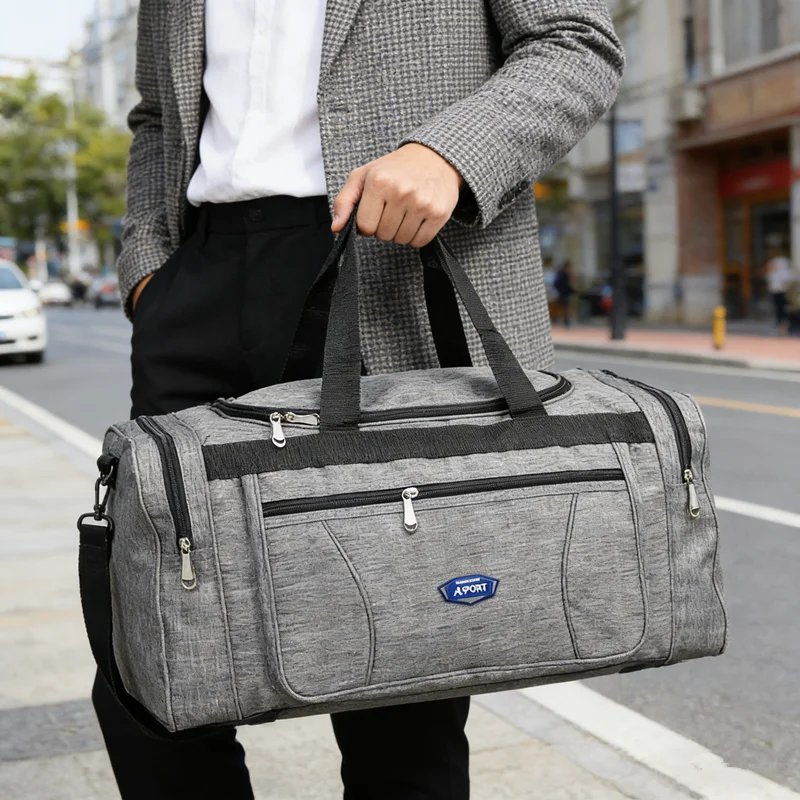 

Деловая дорожная сумка Oxford для мужчин, большая вместительная водонепроницаемая сумка-даффл для ручной клади