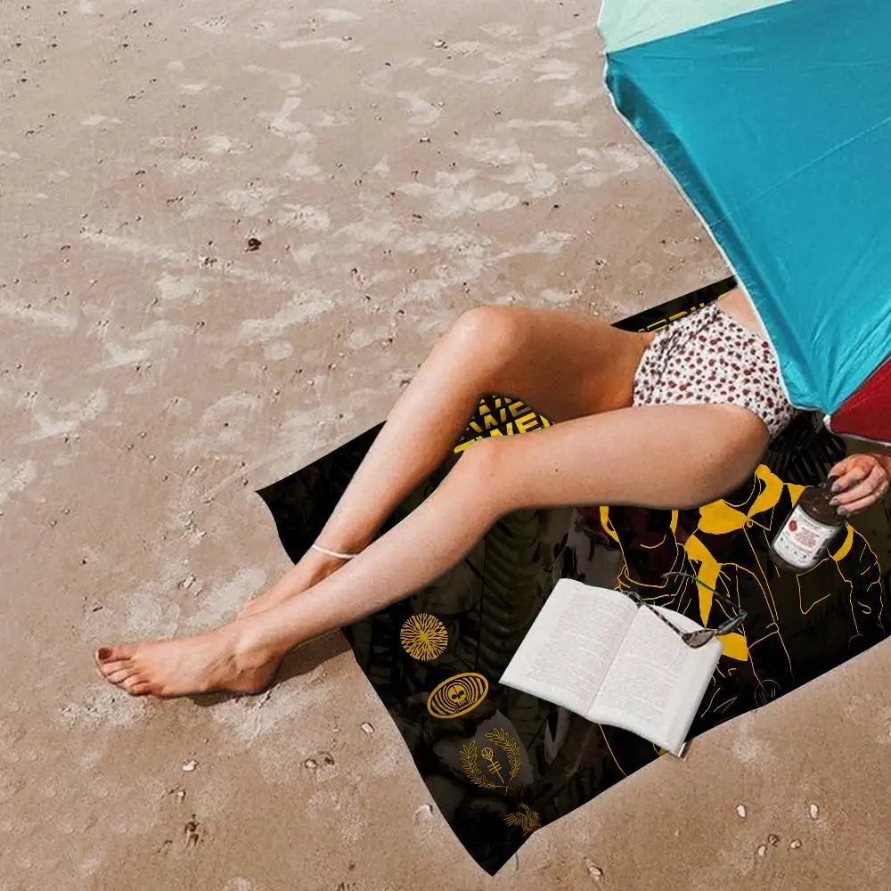 Pop Band T-Twenty One Pilots Microfiber Blanket Quick Drying Beach Towels Oversized Printing Super Absorbent Pool Towel Blanket