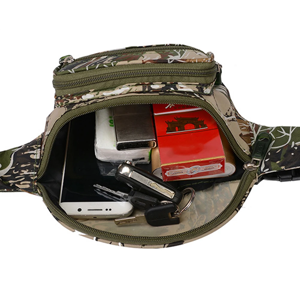 Camouflage Waist Bag Outdoor Sports Large Capacity Chest Handbag Multifunction Chest Bag Mobile Phone Backpack For Outdoor Sport