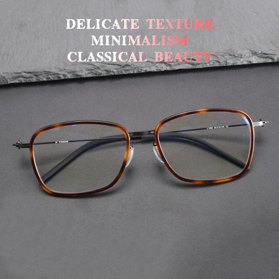 

Суперпрочные титановые мужские очки в оправе в стиле ретро для бизнеса и отдыха, компьютерные очки с защитой от синего света, очки по рецепту для мужчин и женщин