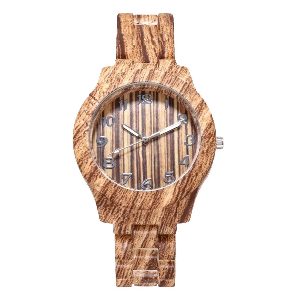 

1pc Bamboo Pattern Couple Quartz Watch Imitation Bamboo Strap Lightweight Wristwatch For Men Women Daily Wear Birthday Gift