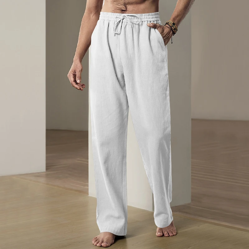 Pantaloni da strada da uomo traspiranti e confortevoli abbigliamento da uomo ampio da spiaggia alla moda