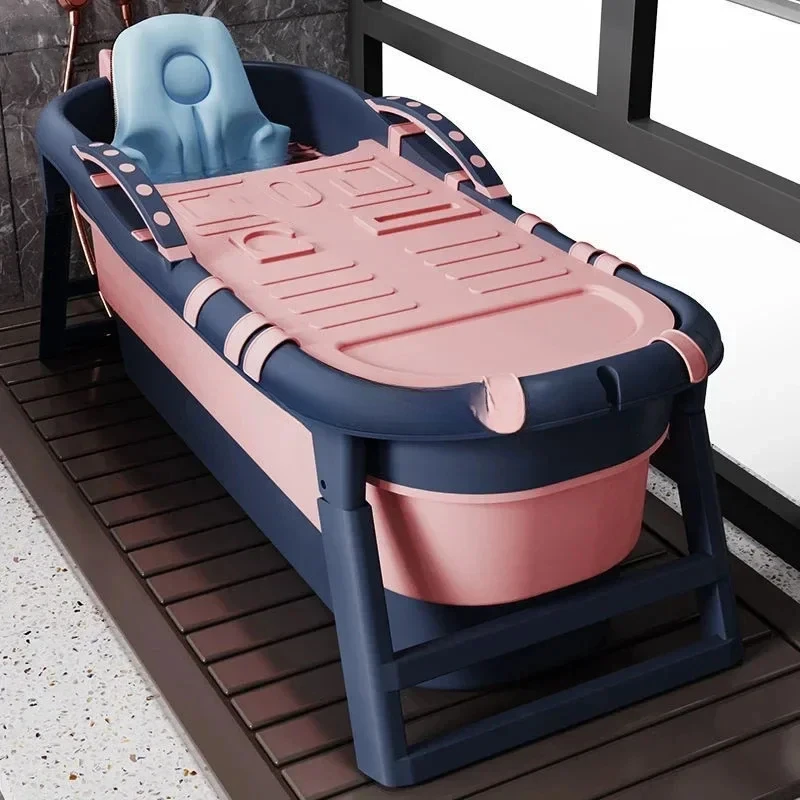 Adult Foldable Bathtub Simple Portable Bathtubs Full Body Adult Large Bathtub Household Children's Bath Bidet Artifact Thickened