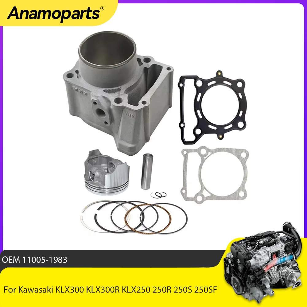 Motor Parts Cylinder Piston Top End Rebuild For Kawasaki KLX300 KLX300R KLX250 250R 250S 250SF 300R 93-14 11005-1983