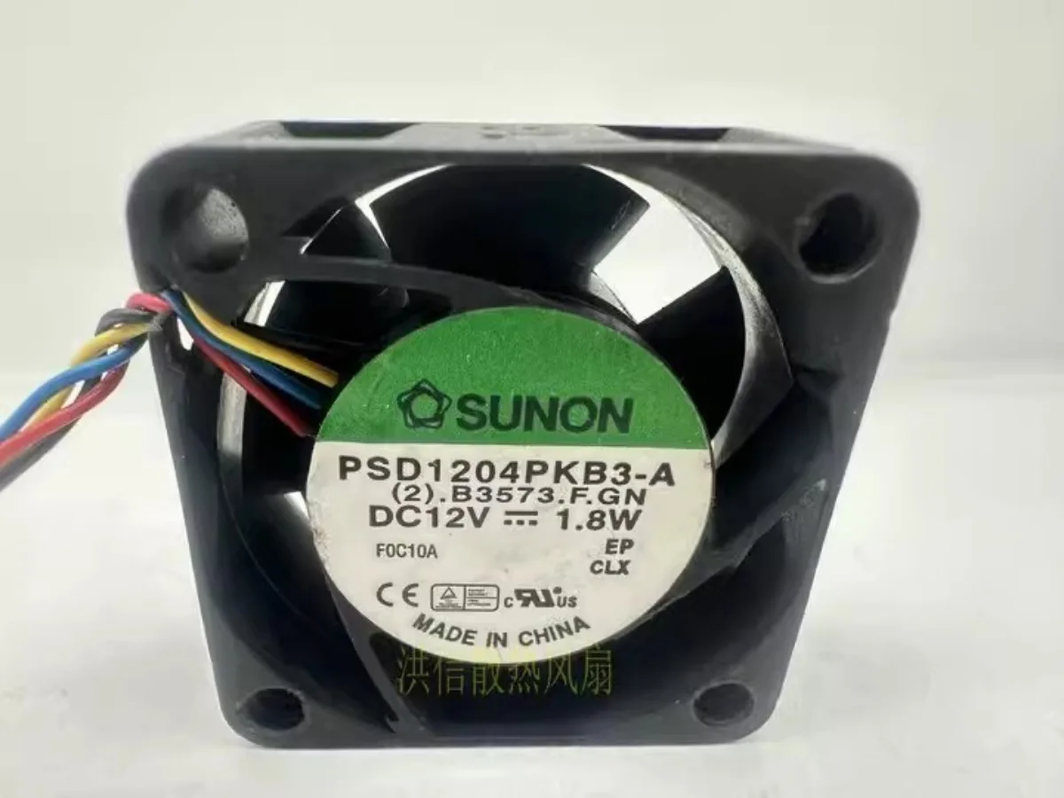 For SUNON PSD1204PKB3-A 4020 DC12V 1.8W 4CM 4-Wire PWM Cooling Fan