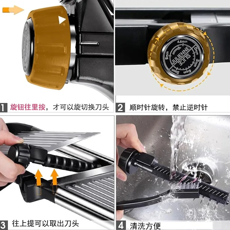 Multifunctional Stainless Steel Vegetable Cutter Grater Potato Slicer Kitchen Tools