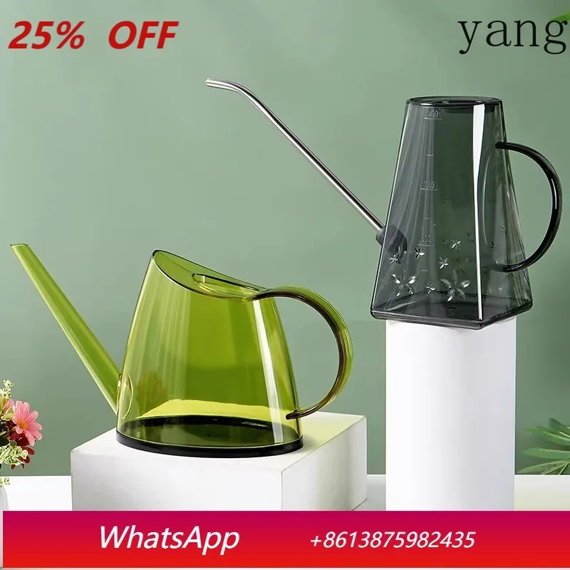 

Yjq water bottle stainless steel long mouth household large gardening potted plant watering pot
