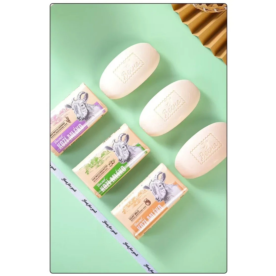 

Мыло Gentle Goat Milk 90г - Русский BecHa с маслом ши и лавандой, питательное и мягкое для ухода за чувствительной кожей