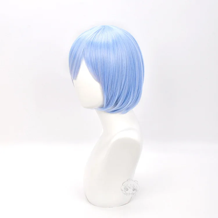 Re:ZERO - Życie w innym świecie Peruki Cosplay Rem Niebieskie Krótkie Włosy Kobiety Halloween Party Przebranie Akcesoria Kostiumowe