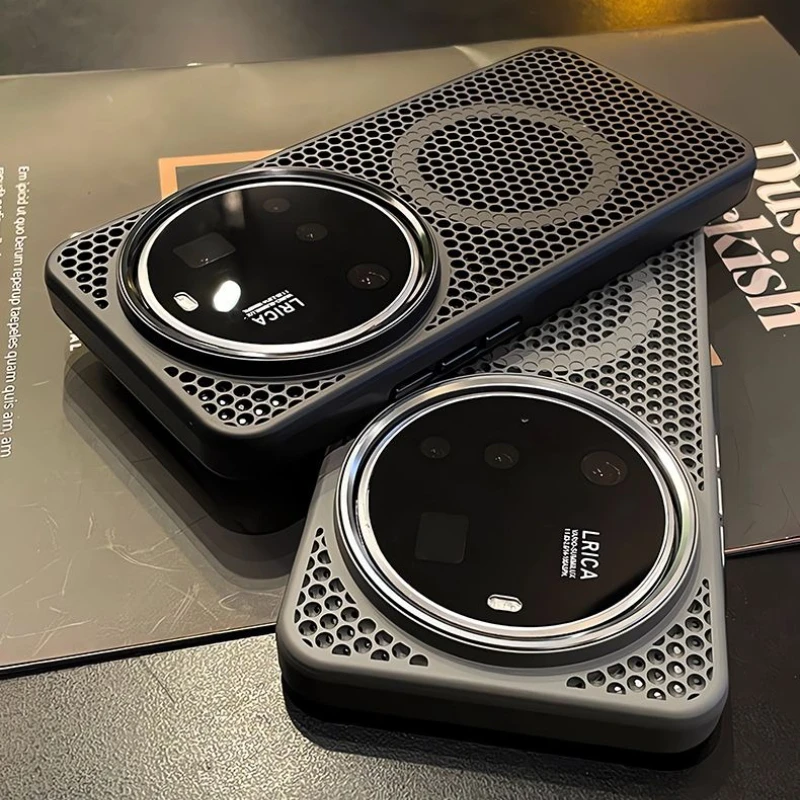 Etui na Xiaomi Mi 15 Ultra z funkcją odprowadzania ciepła, oddychające, magnetyczne, do bezprzewodowego ładowania, tylna obudowa kompatybilna z MagSafe.