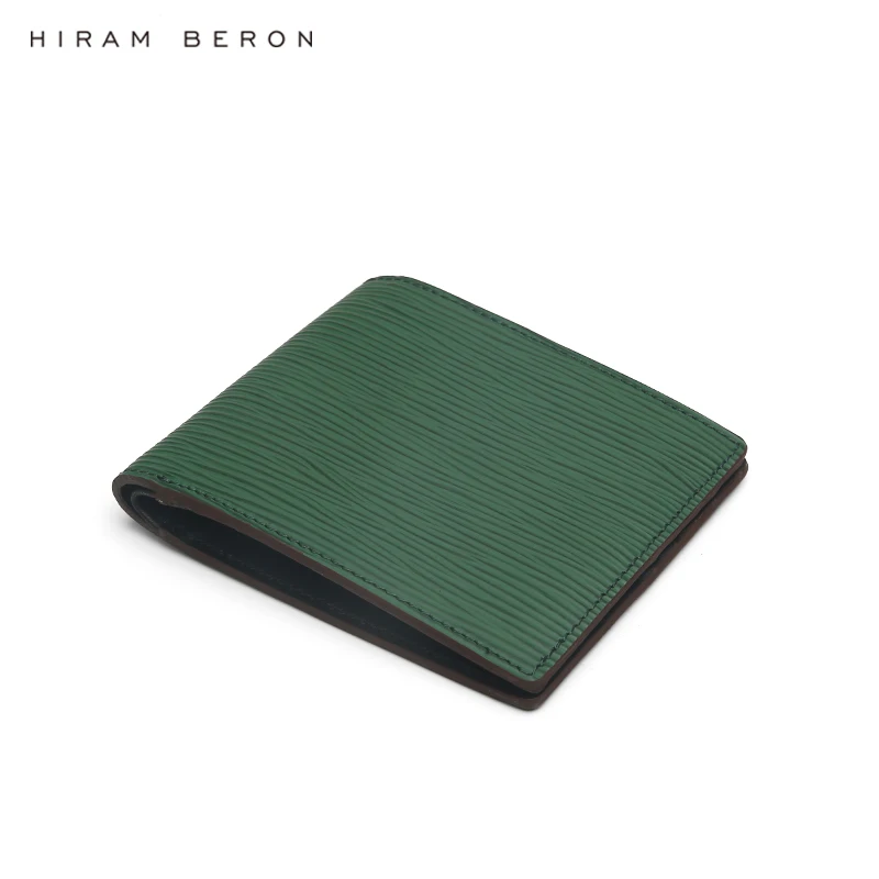 Hiram Beron Custom Name Men Bifold Wallet EPI Leather Dress Style Luxury Products Gift for Friend Dropship
