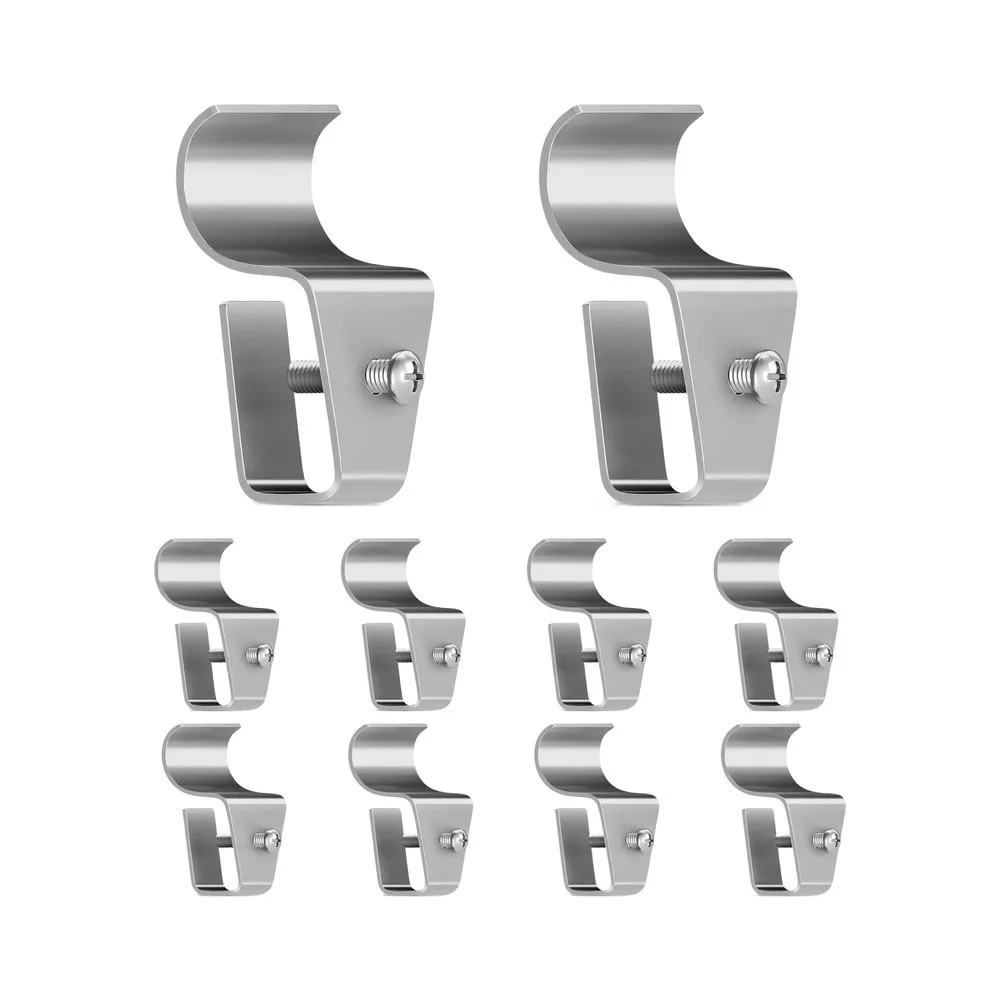 10/20pcs Stainless Steel Vinyl Siding Hooks For Easy Outdoor Display Of Banners Planters And Festive Items On Home Exteriors