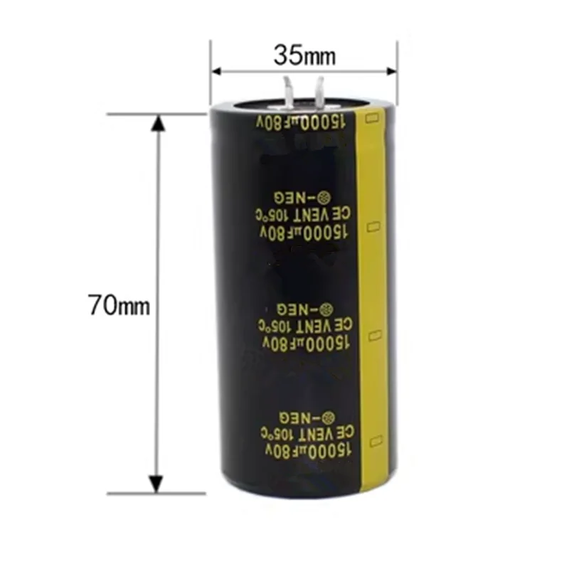 1-5pcs 80V15000UF 80V 15000UF 35x70mm High quality Aluminum Electrolytic Capacitor High Frequency Low Impedance ESR