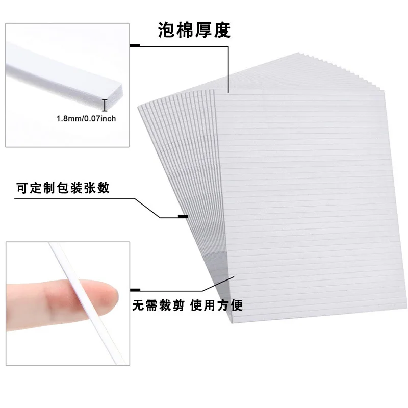 10 قطع من وسادات لاصقة شريطية رغوية متعددة الاستخدامات لجدران بلاستيكية ورقية ومشاريع حرفية وسادات لاصقة لاصقة لاصقة