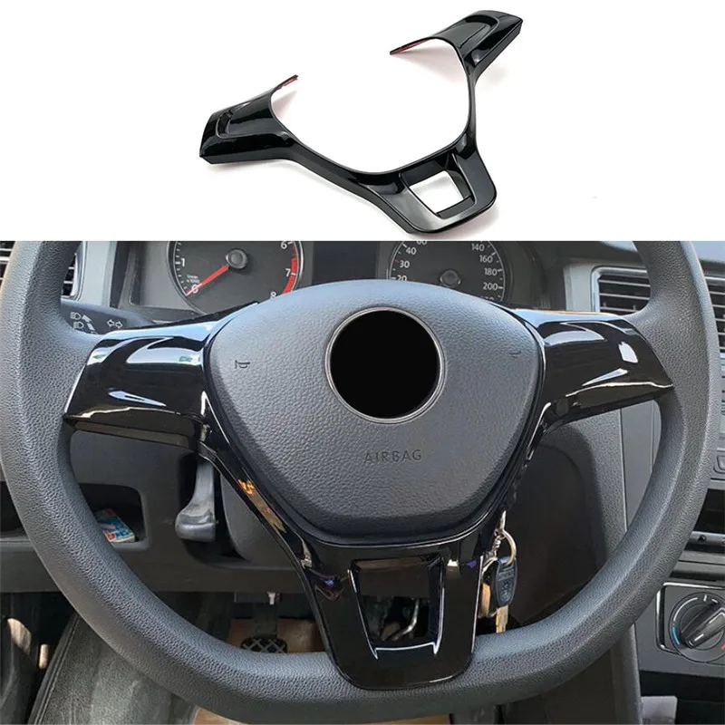 Embellecedor para volante de coche, accesorios para Volkswagen Jetta, Golf Sportsvan, Golf 7, Polo, Caddy, Amarok, Lavida, Passat, Tiguan, Touran up