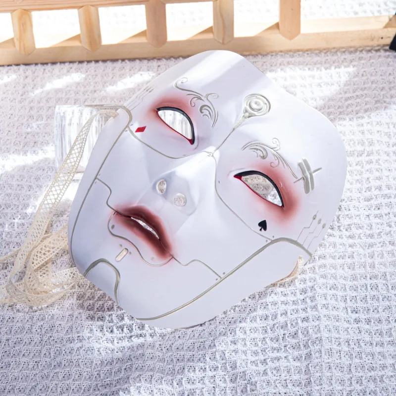 New Ancient Style Machinery Beautiful Male Adult Party Beauty Mask Chinese Style Hand-painted Decorative Hanfu Accessory Mask